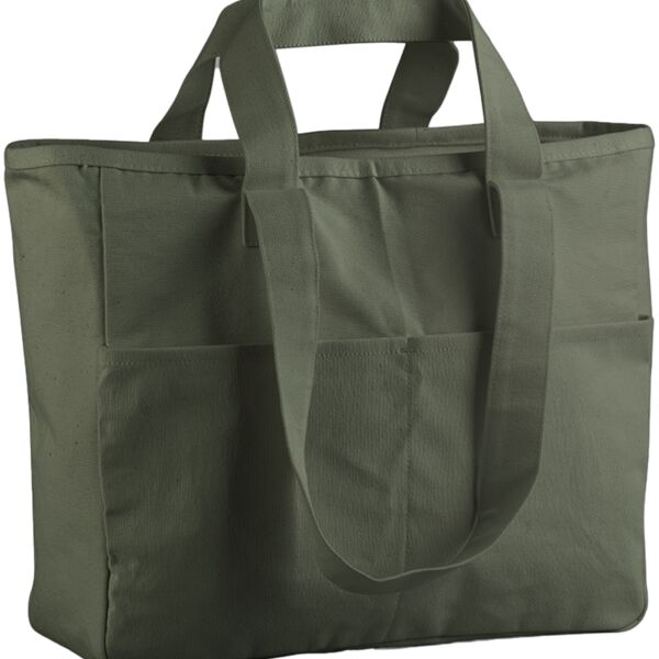 Westford Mill Double Handle Cargo Pocket Tote Bag Thumbnail