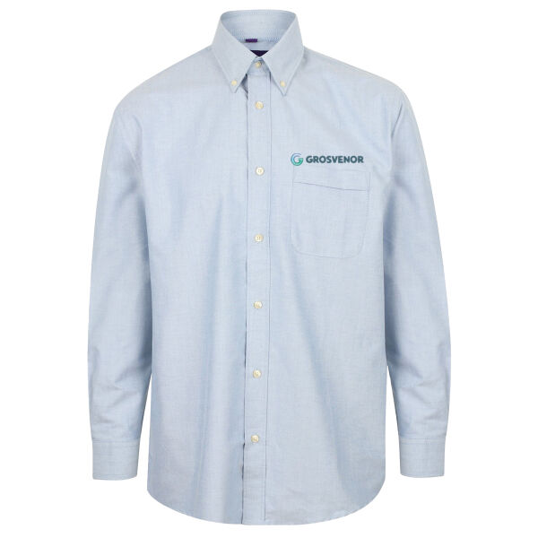 MENS LONG SLEEVE OXFORD SHIRT - OFFICE  Thumbnail
