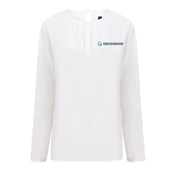 LADIES LONG SLEEVE BLOUSE - OFFICE  Thumbnail