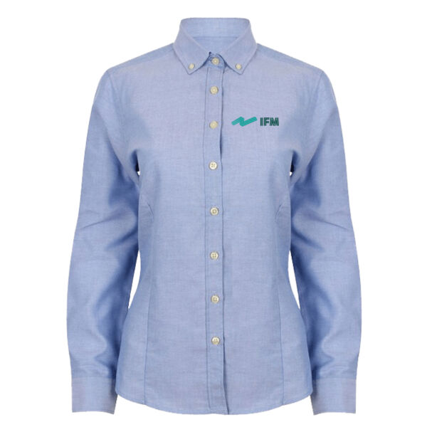 LADIES LONG SLEEVE OXFORD SHIRT Thumbnail