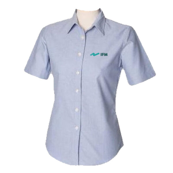 LADIES SHORT SLEEVE OXFORD SHIRT Thumbnail